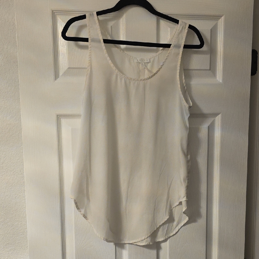 Leith Cream Sleeveless Tank Top